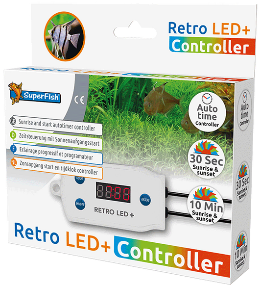 Retro LED Aquarium Beleuchtung mit Controller – modernes Design und Flexibilität