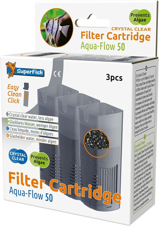Einsatz der AquaFlow 50 100-150 Filterpatronee im Aquarium für sauberes Wasser