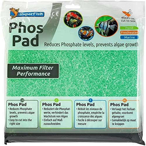 Hochwirksames Phos Filter 45 x 25 cm für sauberes Aquarienwasser