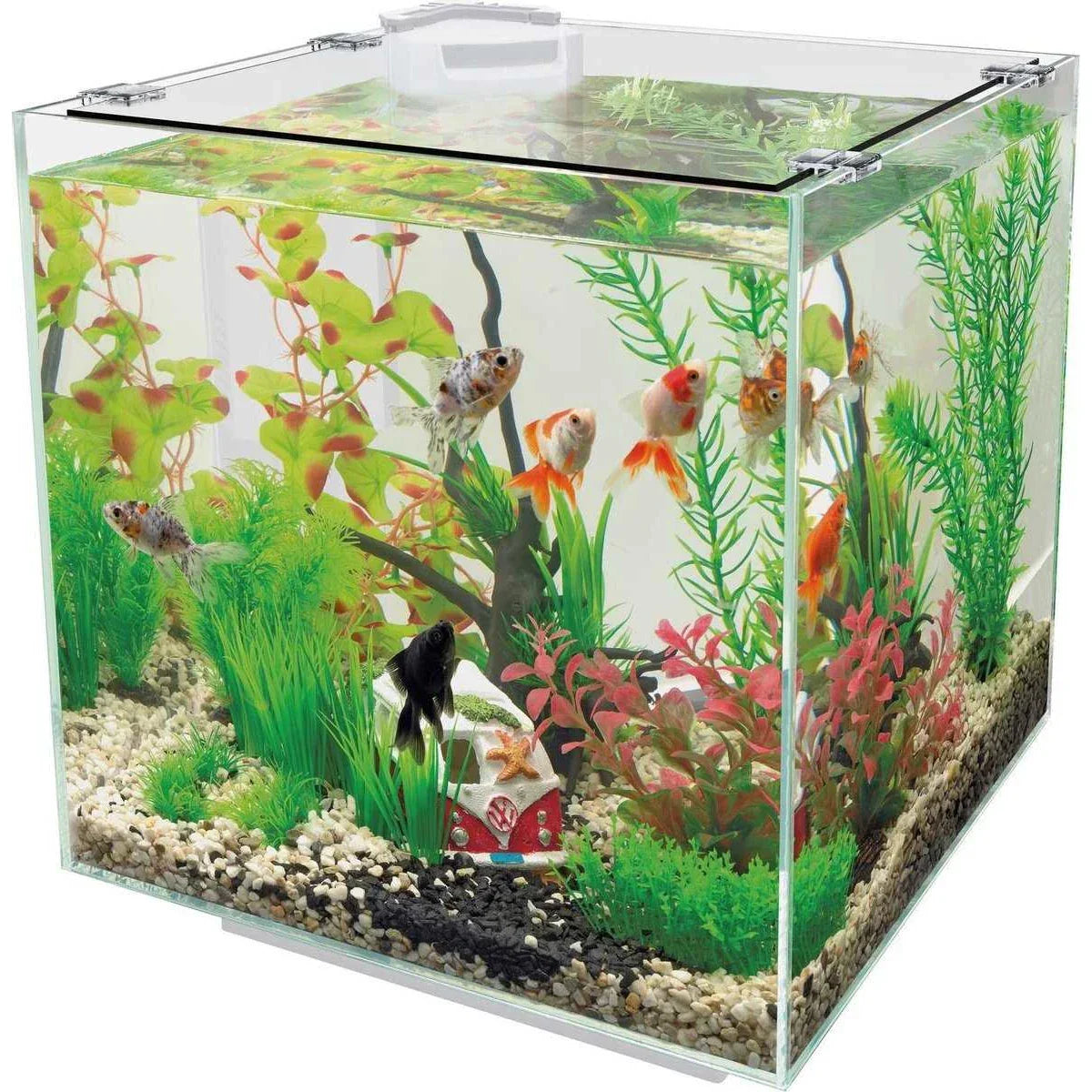 QubiQ 30 Pro Weiß Aquarium im modernen Design für kleine Aquarienwelten