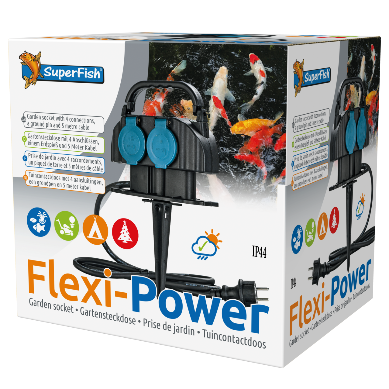 Flexi-Power Gartensteckdose